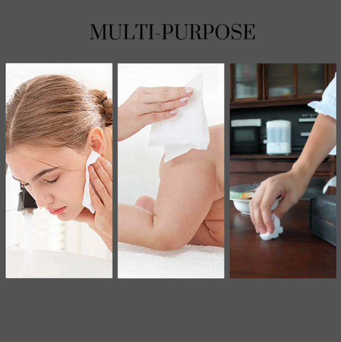 marcus and marcus disposbale face towel for wet and dry use 多用途干湿两用巾宝宝洗澡舌苔外出旅游
